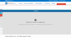 Desktop Screenshot of klinik-fuehrer.com